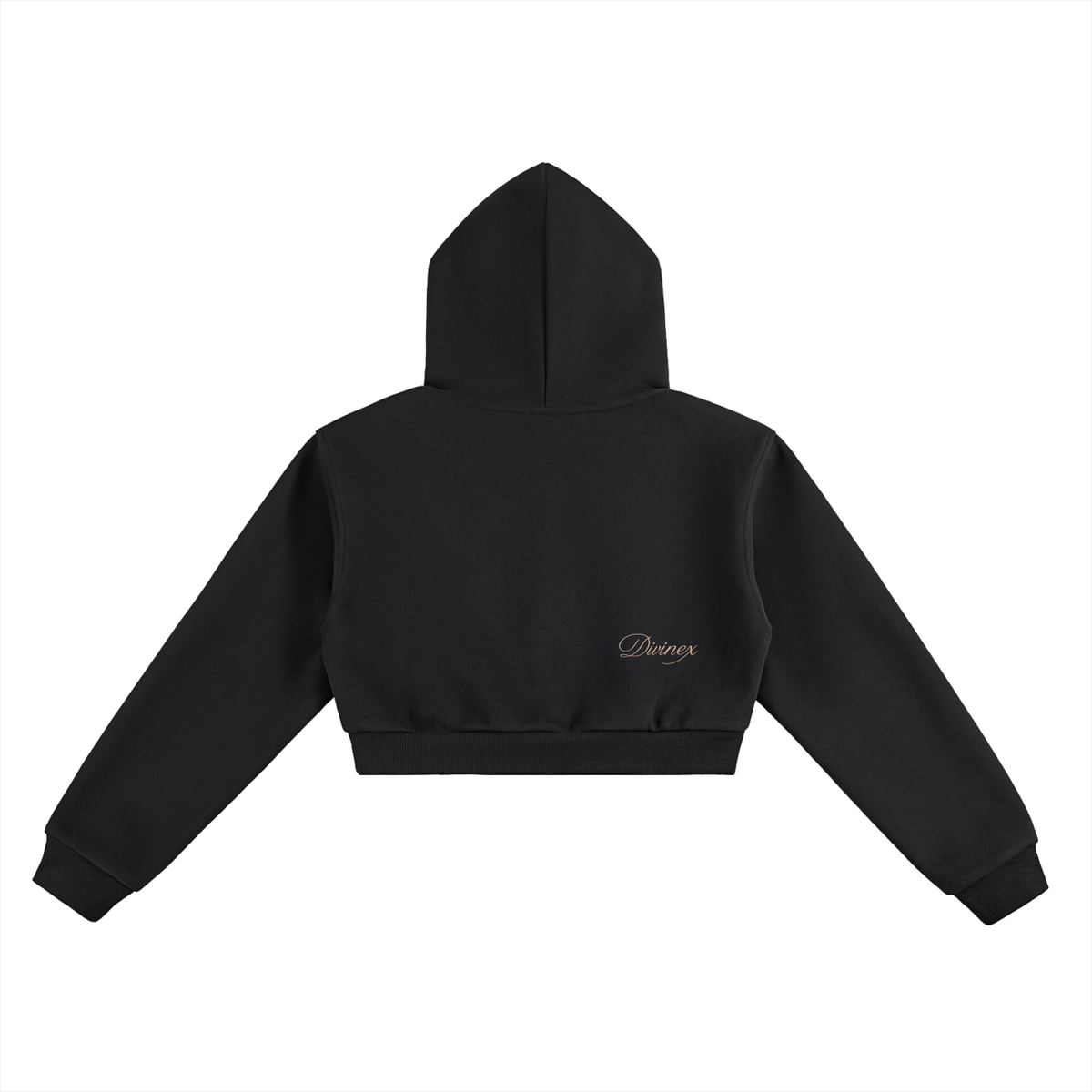 Radiant Crest Cropped Hoodie