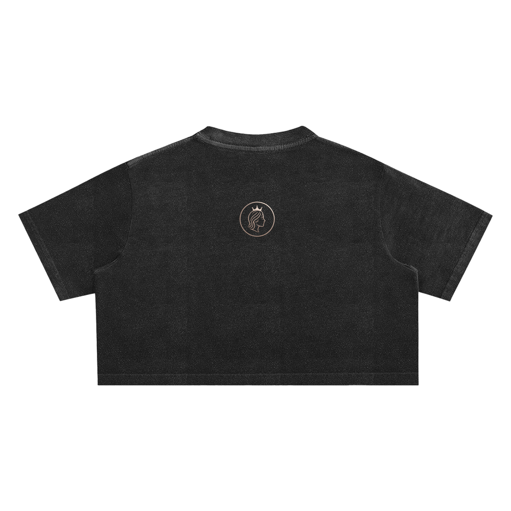 Snowwashed Signature Cropped Tee