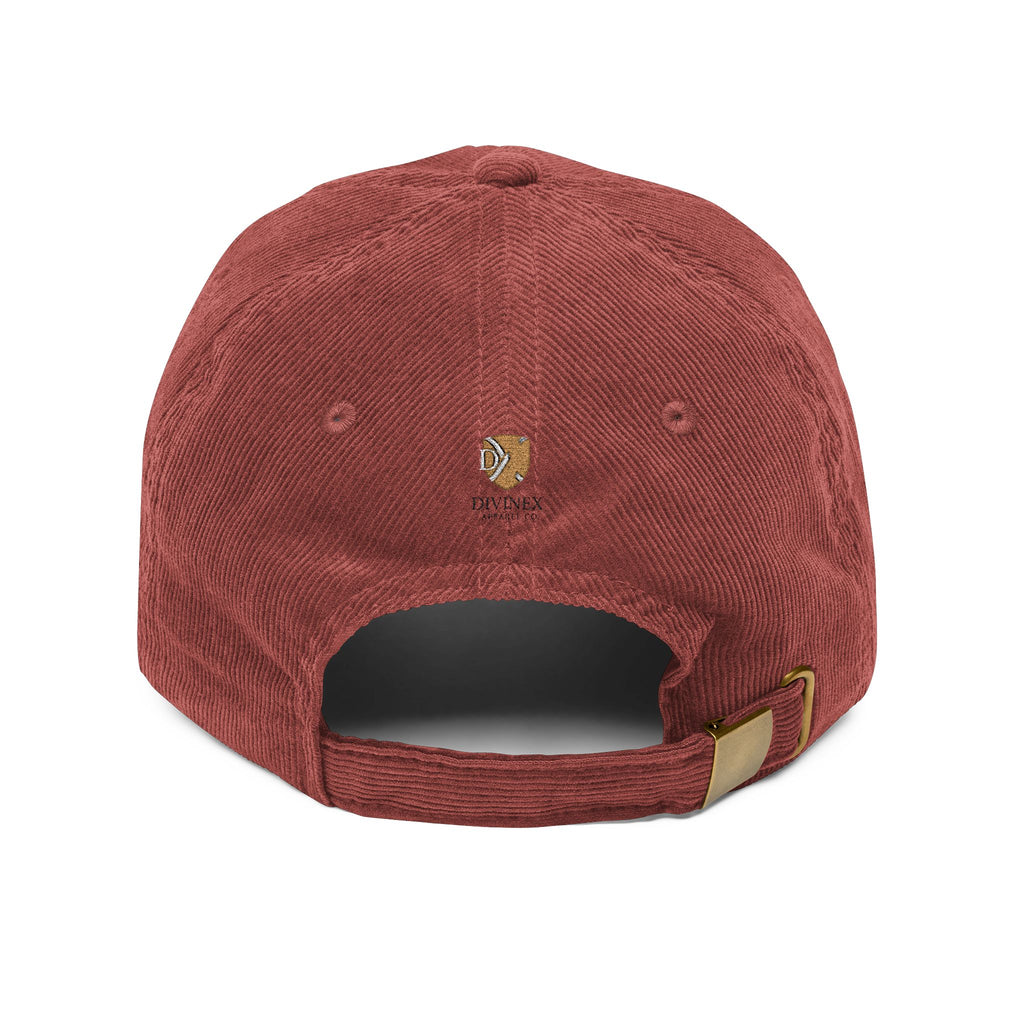 Gilded Script Corduroy Cap