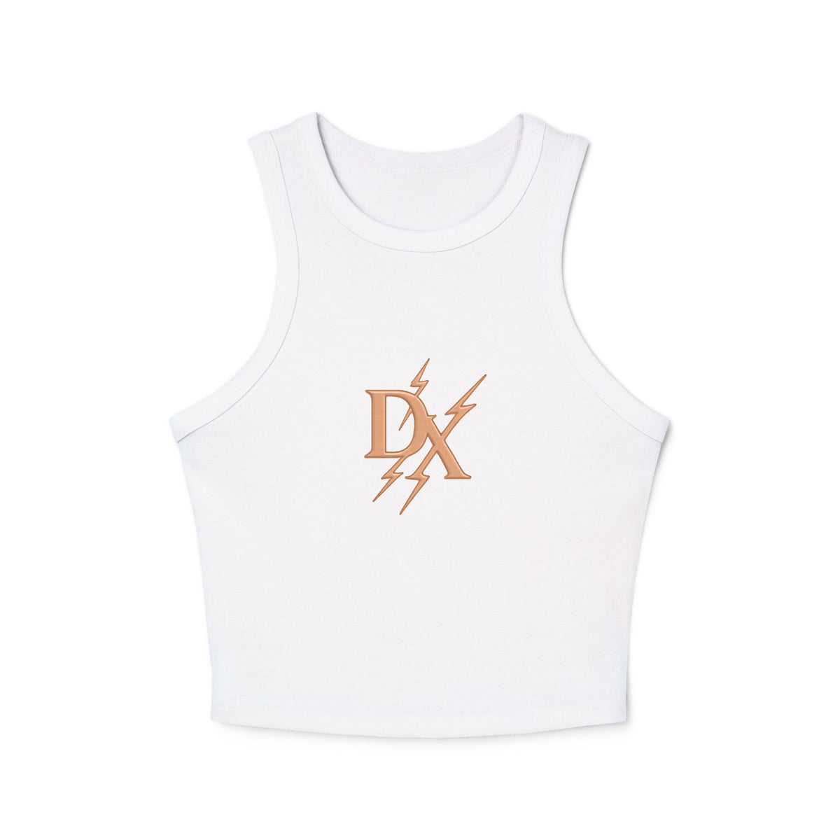 Rose Gold 'DX' Lightning Logo - Racer Tank Top