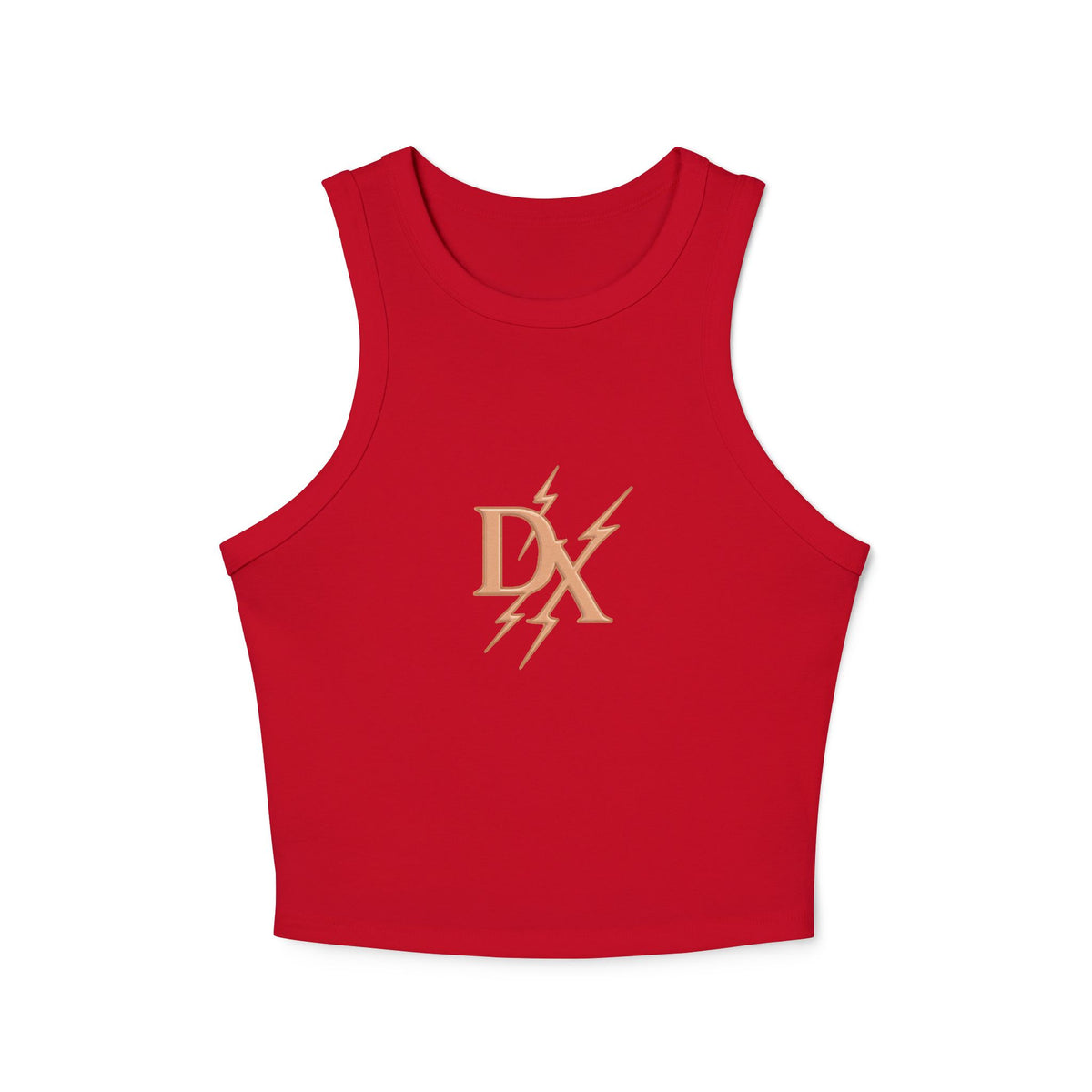 Rose Gold 'DX' Lightning Logo - Racer Tank Top