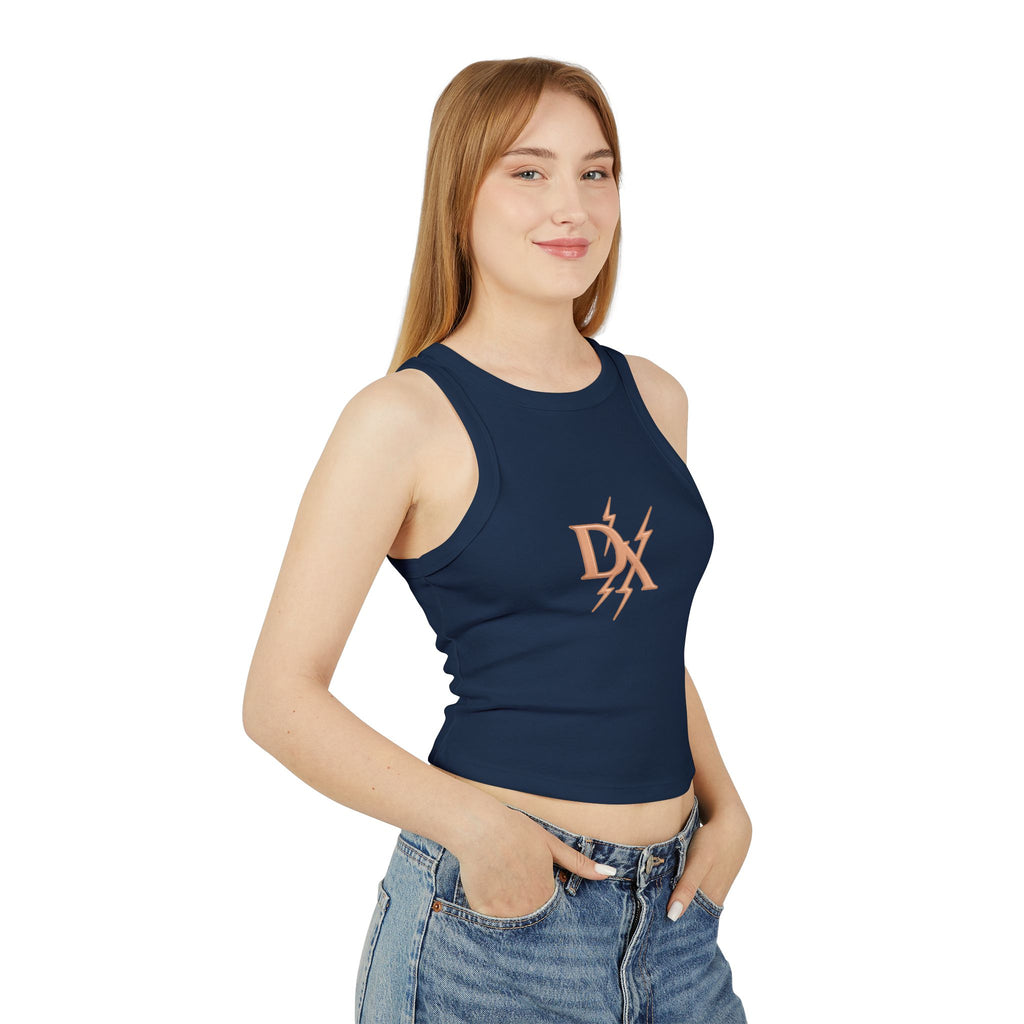 Rose Gold 'DX' Lightning Logo - Racer Tank Top