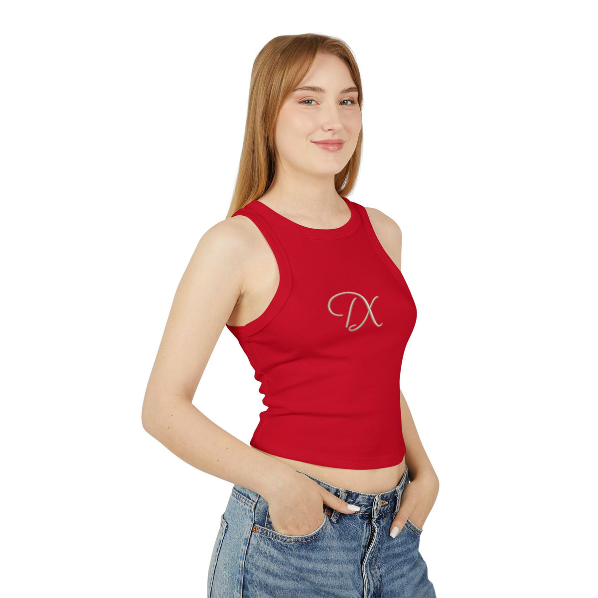 Chic Monogram 'DX' Tank Top
