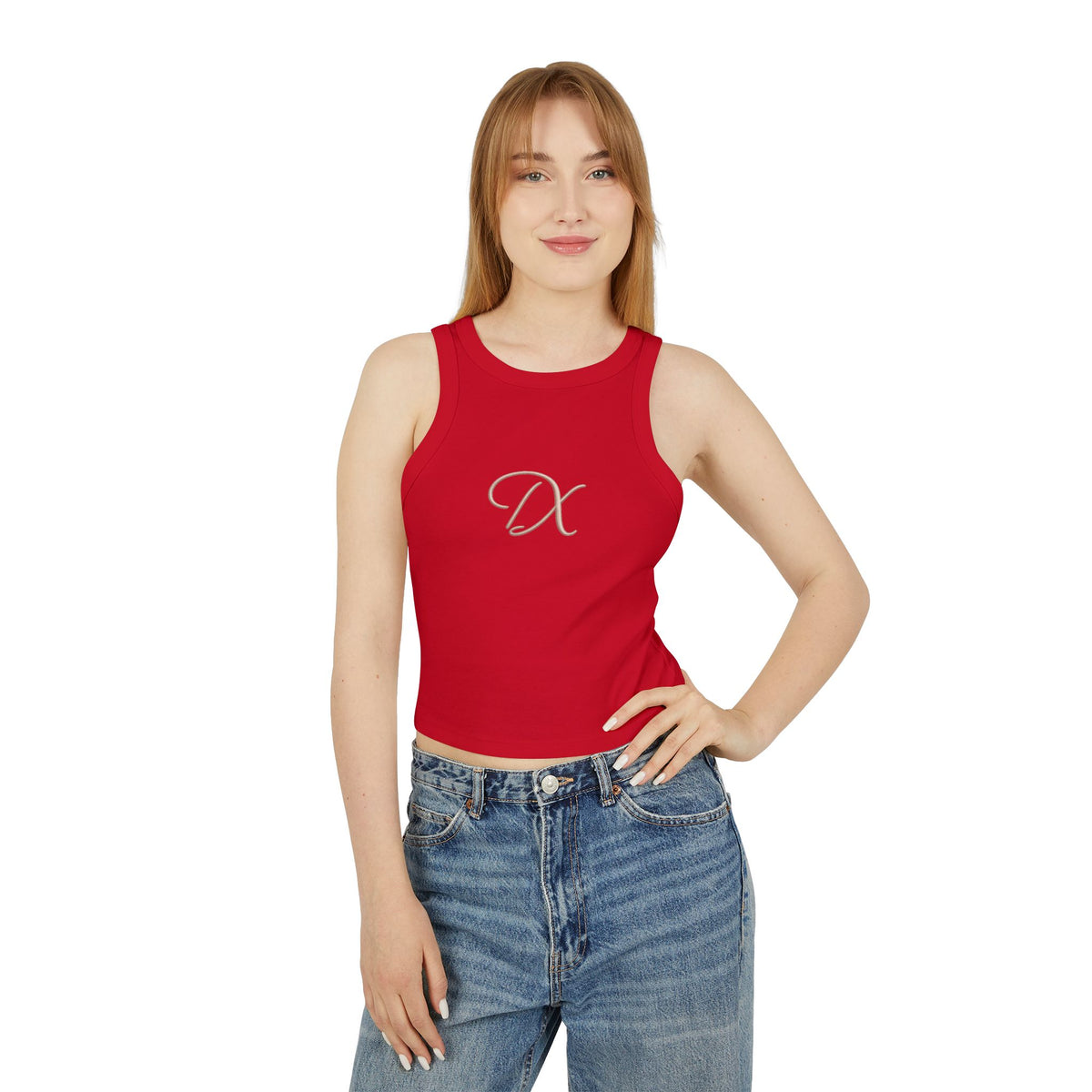 Chic Monogram 'DX' Tank Top