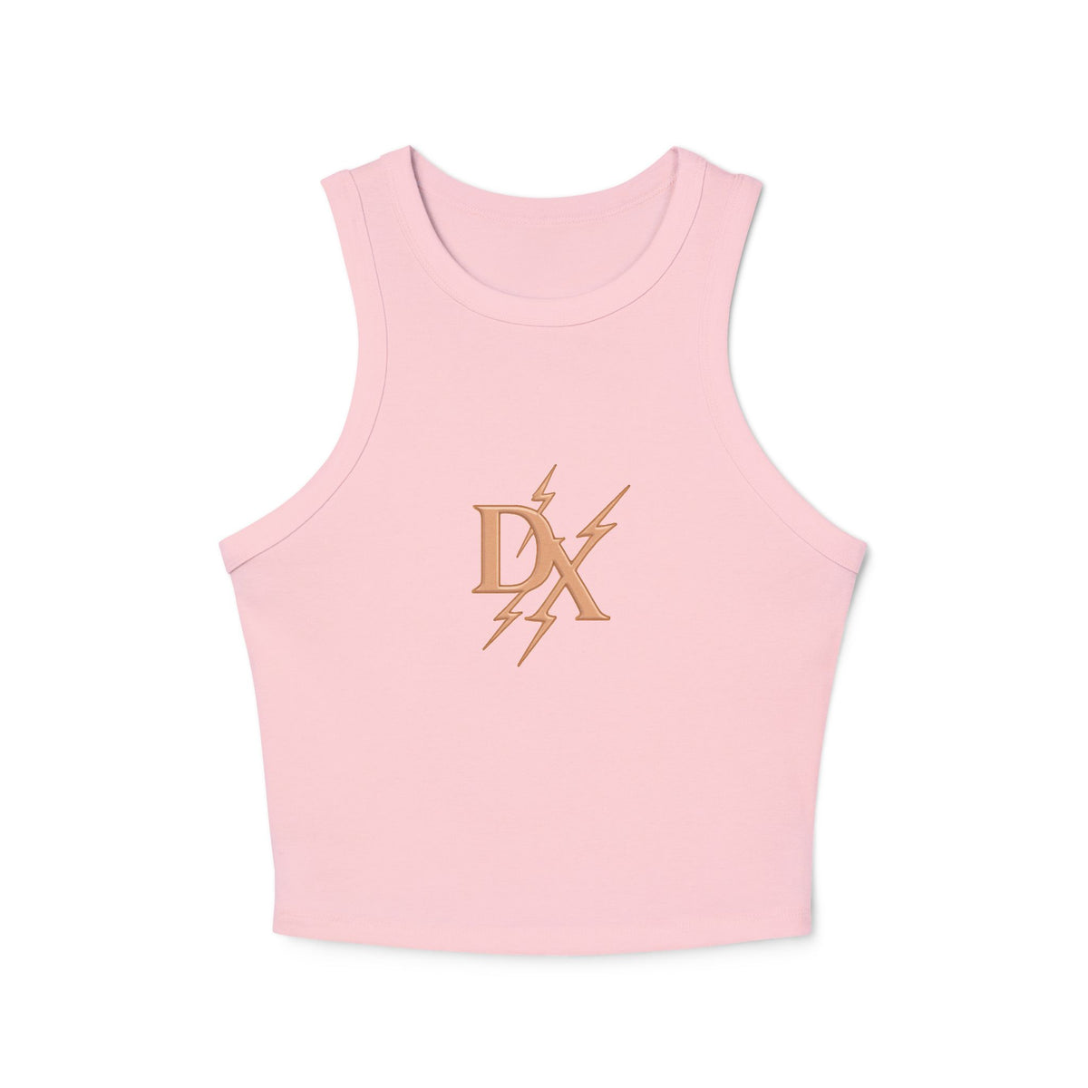 Rose Gold 'DX' Lightning Logo - Racer Tank Top