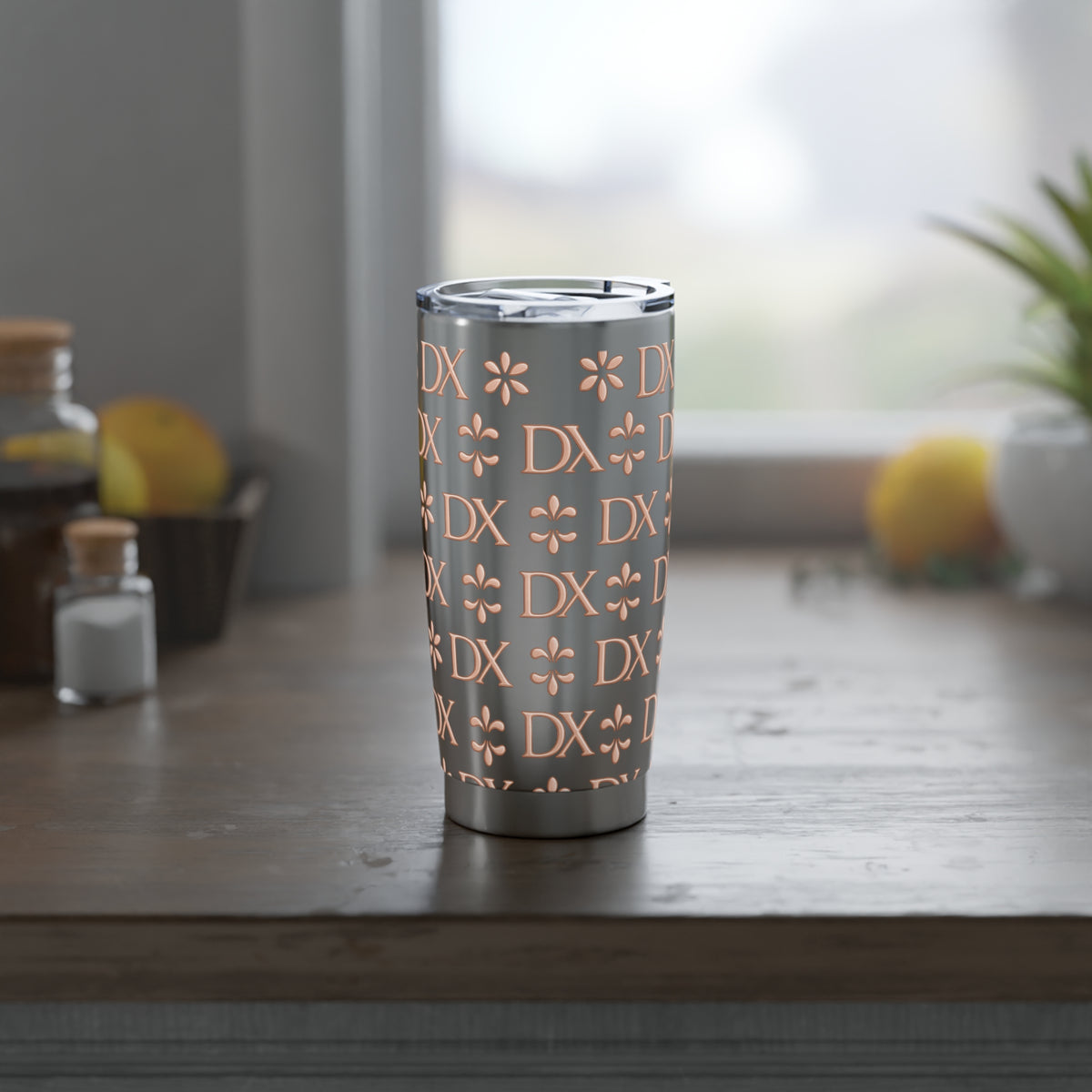 Monogram DX Stainless Travel Cup (Rose Gold DX Pattern) - Vagabond 20oz Tumbler