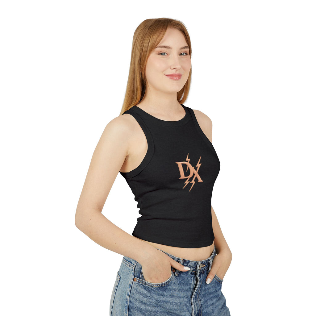 Rose Gold 'DX' Lightning Logo - Racer Tank Top