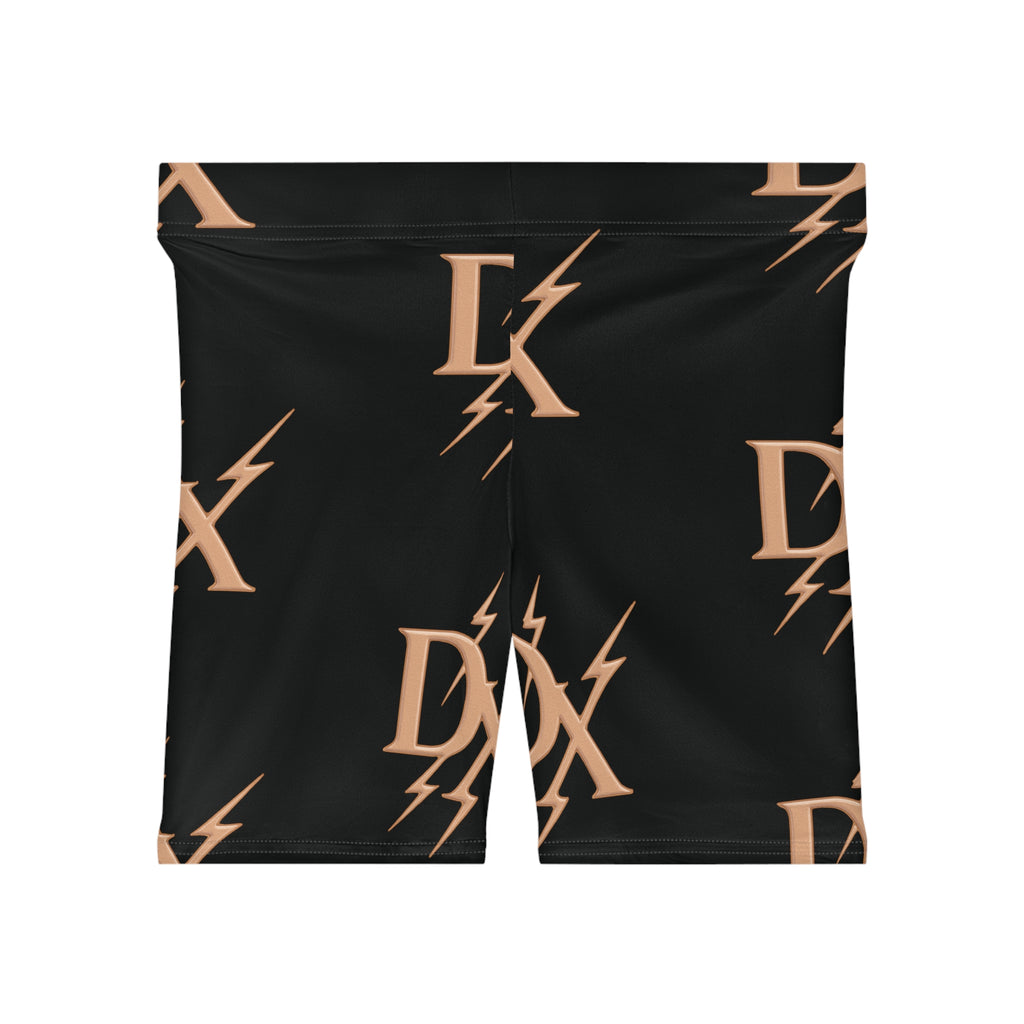 DX Lightning Luxe Biker Shorts - Black