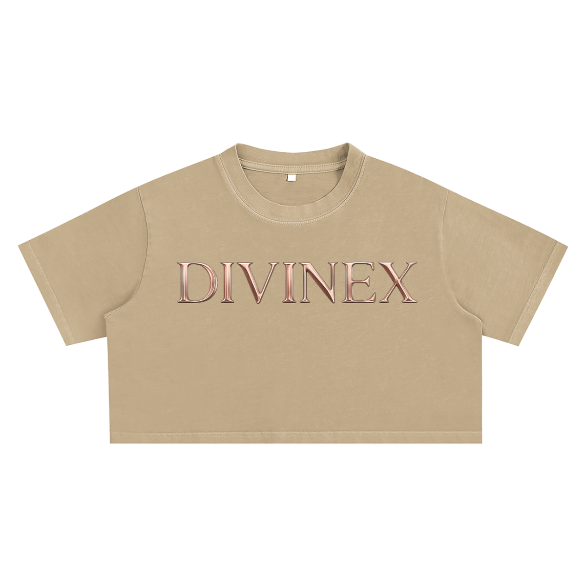 Snowwashed Signature Cropped Tee