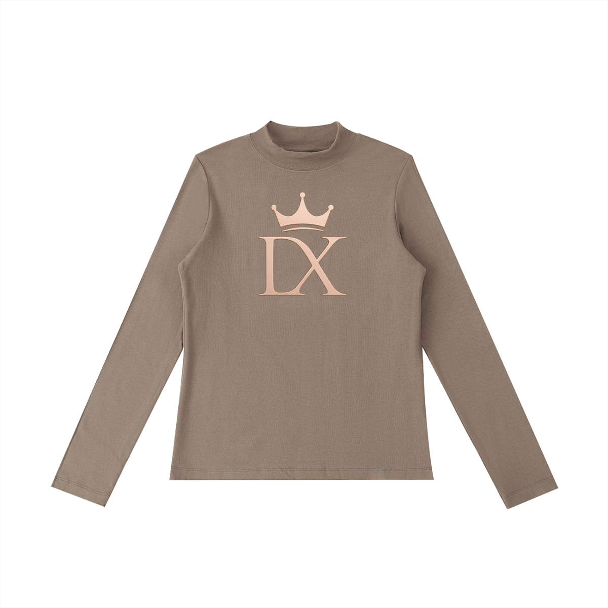 Crowned Essence Mock-Neck Luxe Top