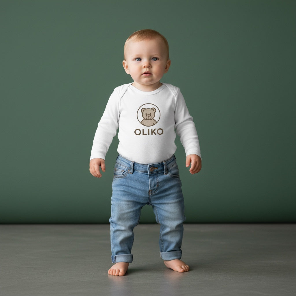 The Mini Bear Logo Bodysuit