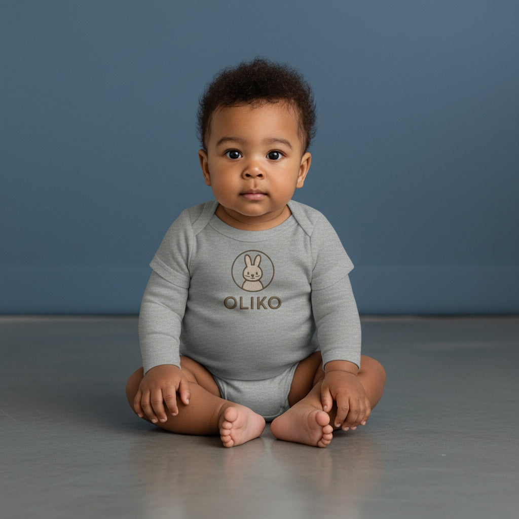 OLIKO Essential Bear Long-Sleeve Bodysuit