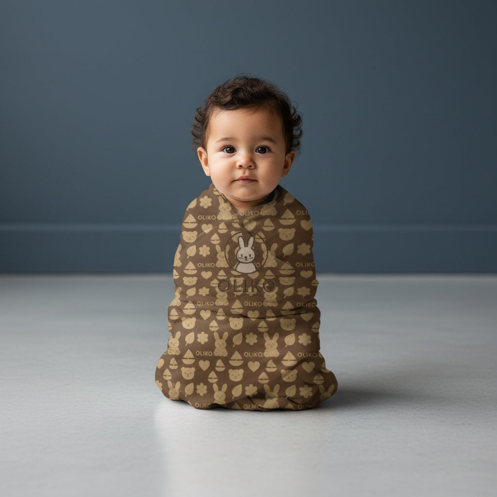 OLIKO Little Forest Friends Swaddle