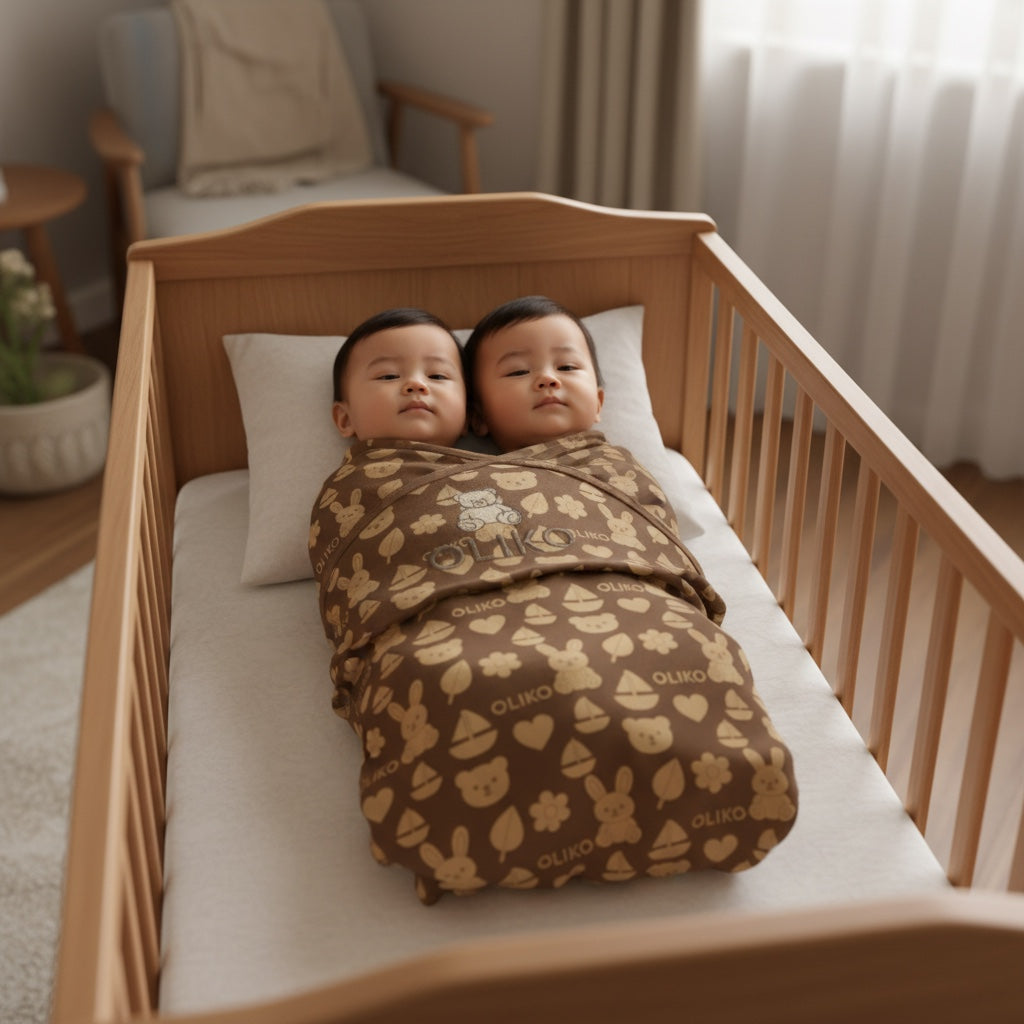 OLIKO Little Forest Friends Swaddle