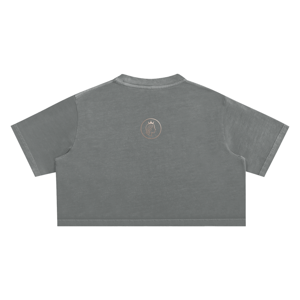 Snowwashed Signature Cropped Tee