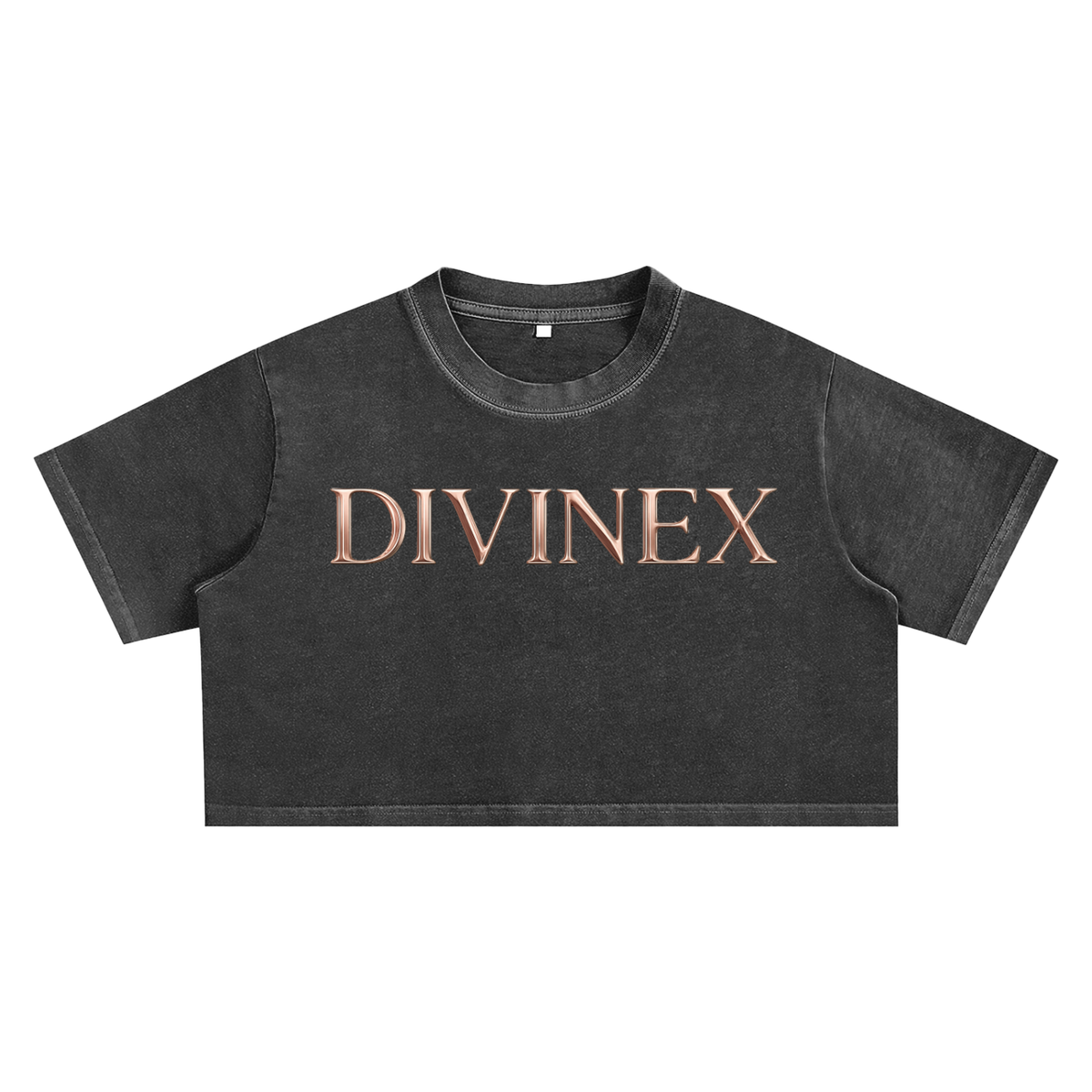 Snowwashed Signature Cropped Tee