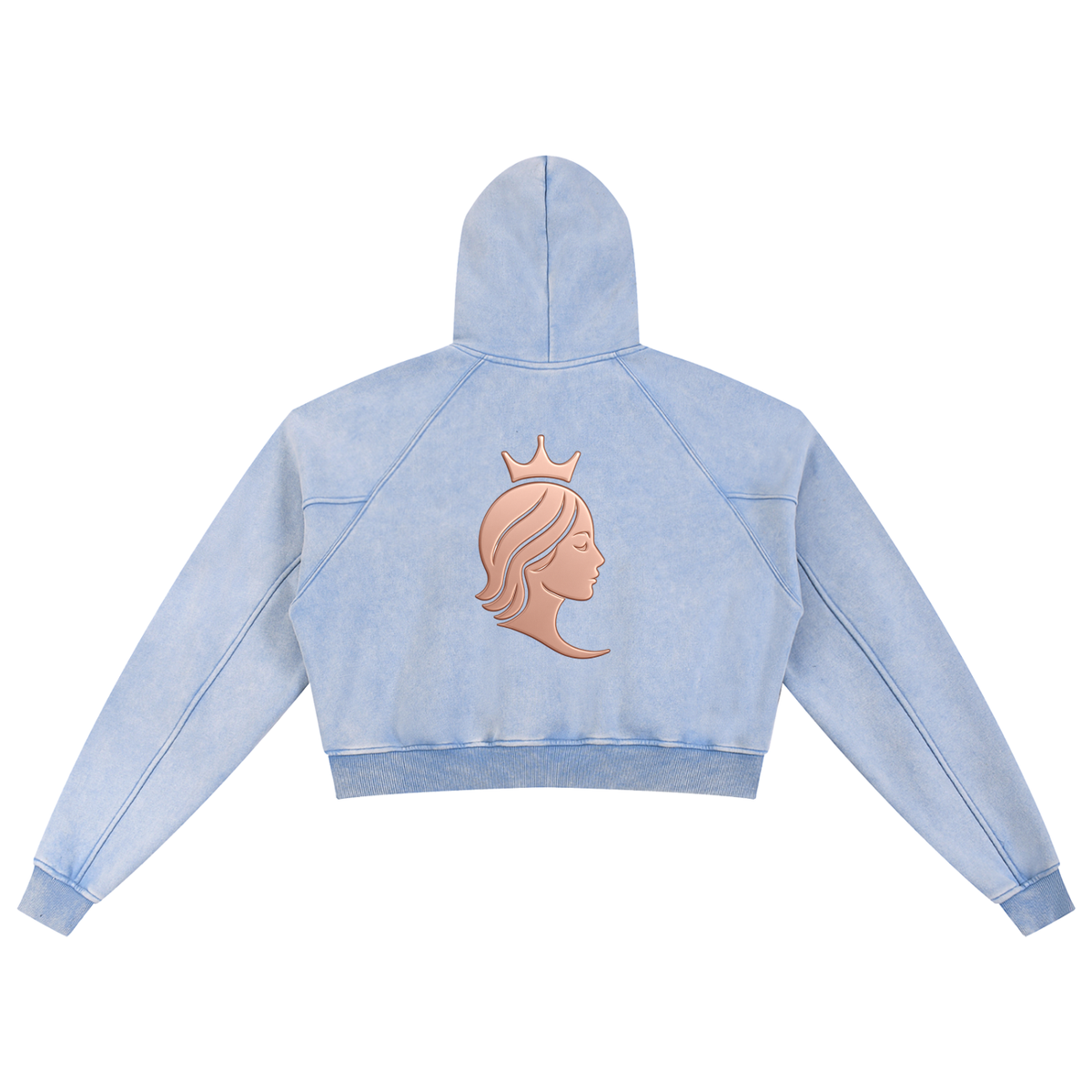 Snowwashed DivineX Cropped Hoodie