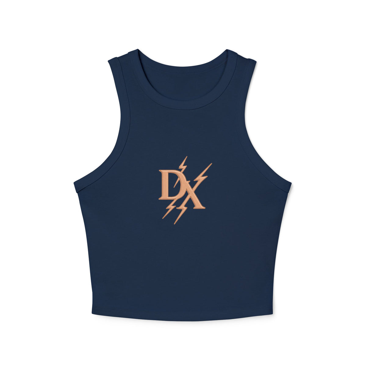 Rose Gold 'DX' Lightning Logo - Racer Tank Top