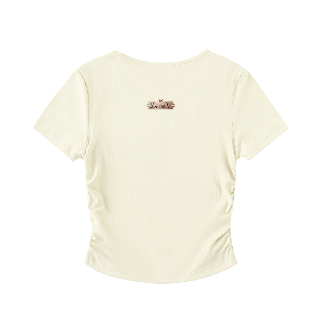 Velour Cinch Crop