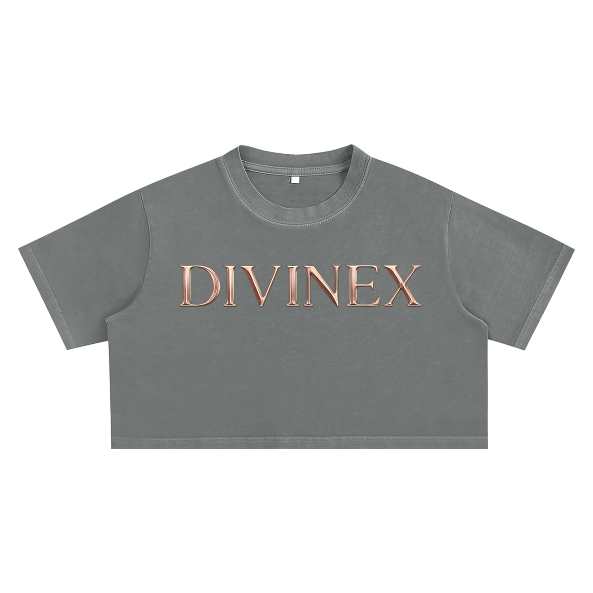 Snowwashed Signature Cropped Tee
