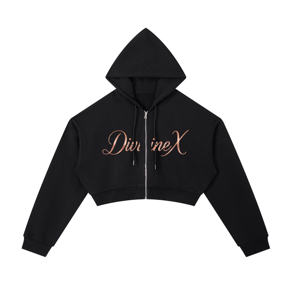 DivineX Zip Crop Hoodie