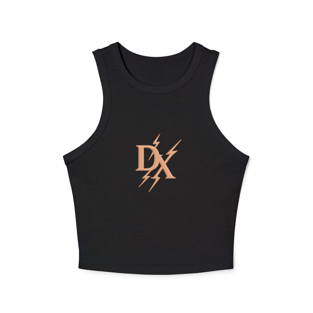 Rose Gold 'DX' Lightning Logo - Racer Tank Top