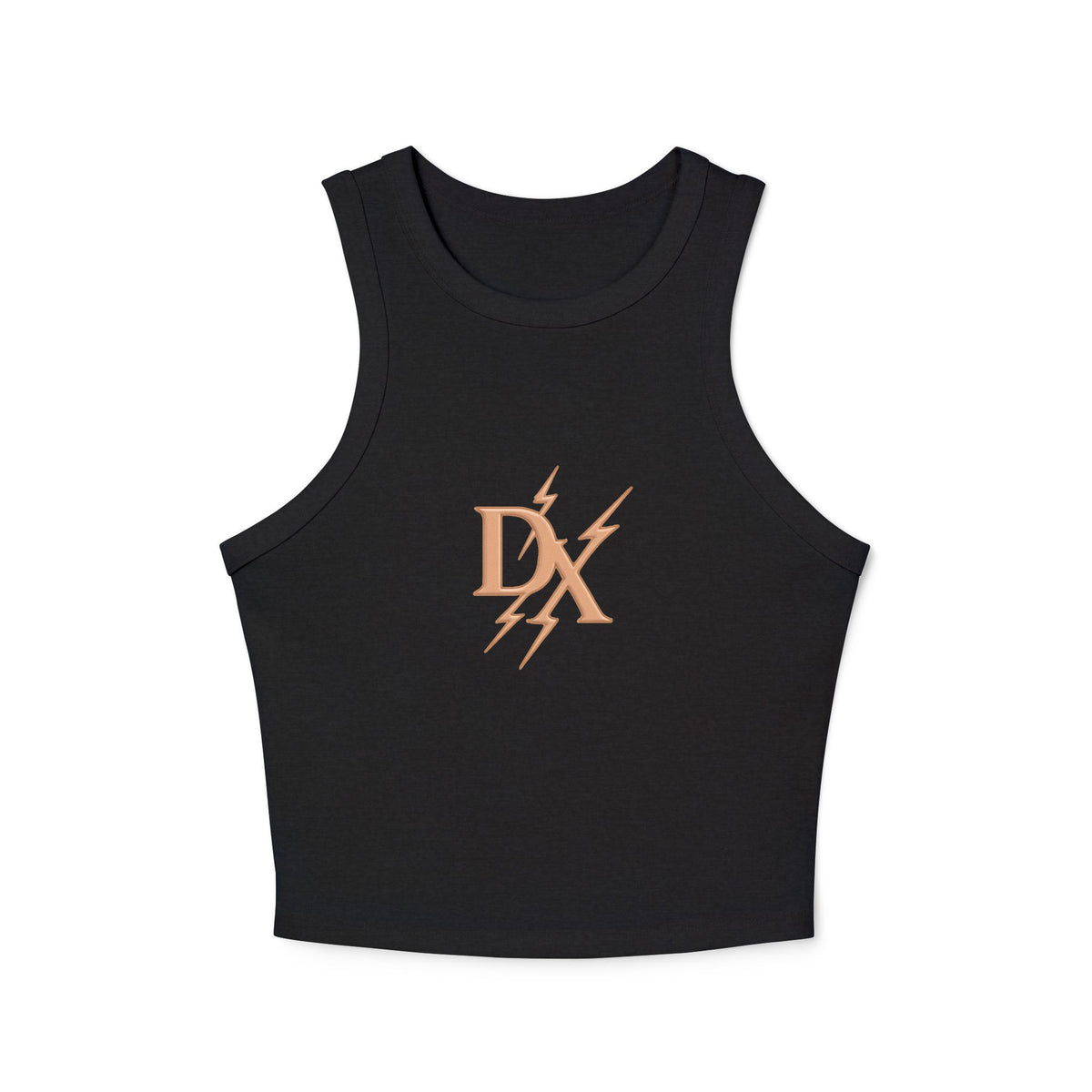 Rose Gold 'DX' Lightning Logo - Racer Tank Top