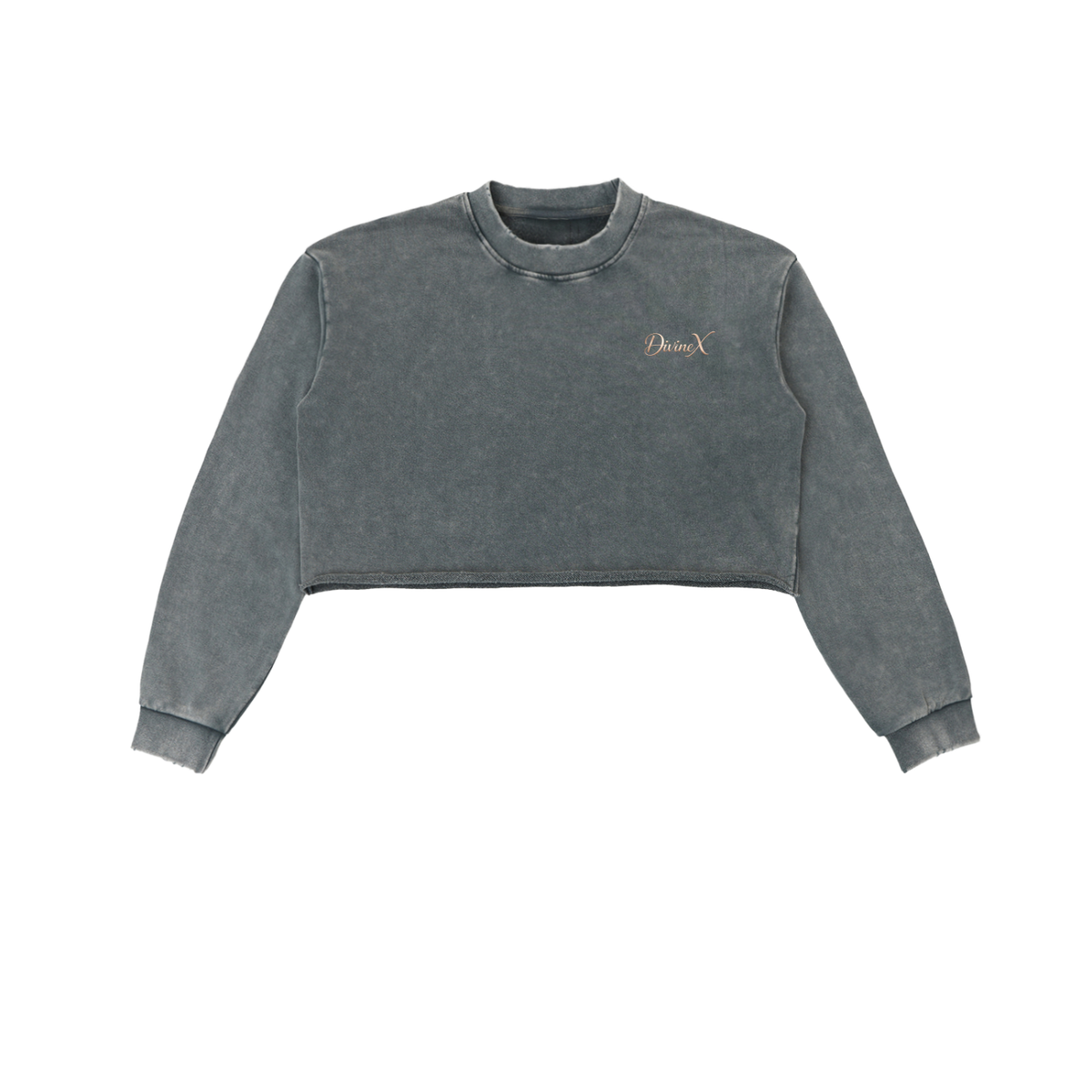 Ashfall Raw-Edge Crop Crew