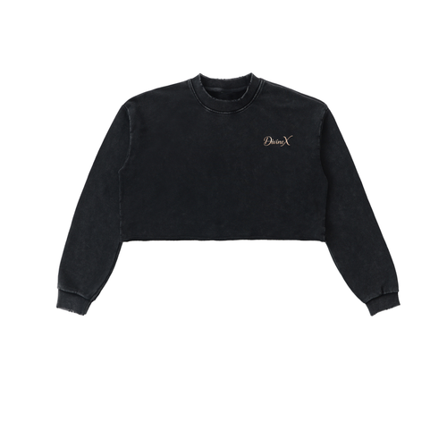 Ashfall Raw-Edge Crop Crew
