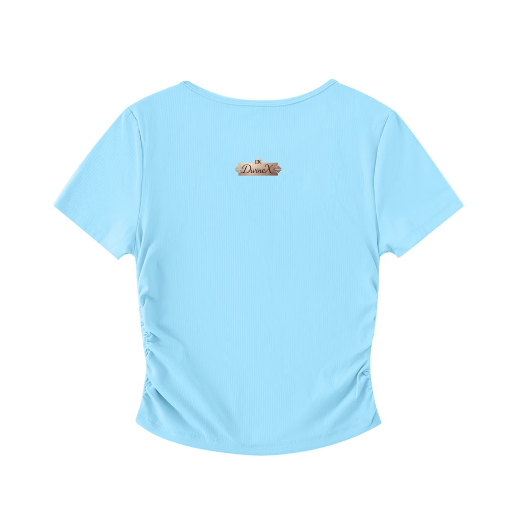 Velour Cinch Crop