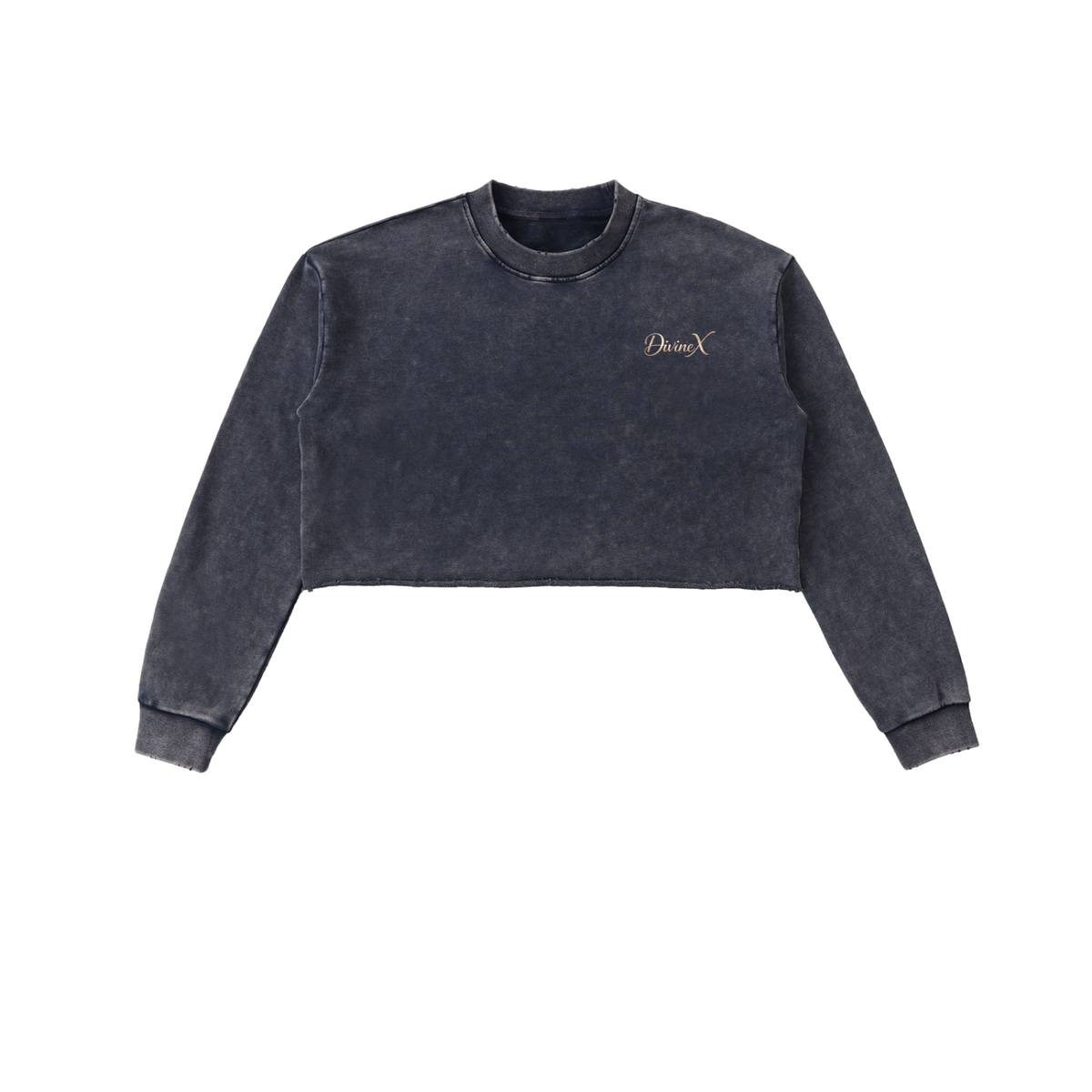 Ashfall Raw-Edge Crop Crew