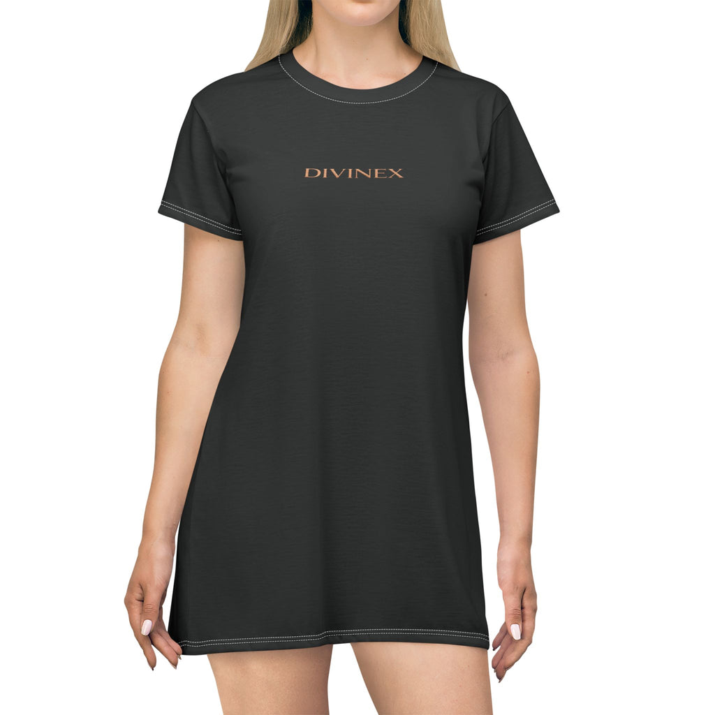 DIVINEX Black T-Shirt Dress