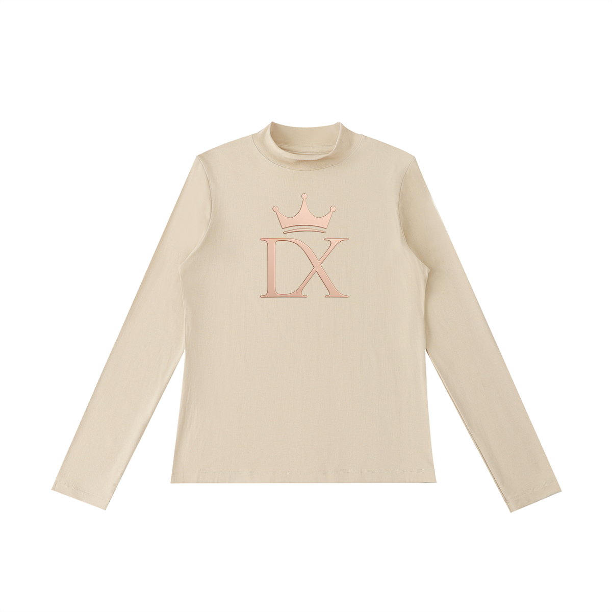 Crowned Essence Mock-Neck Luxe Top