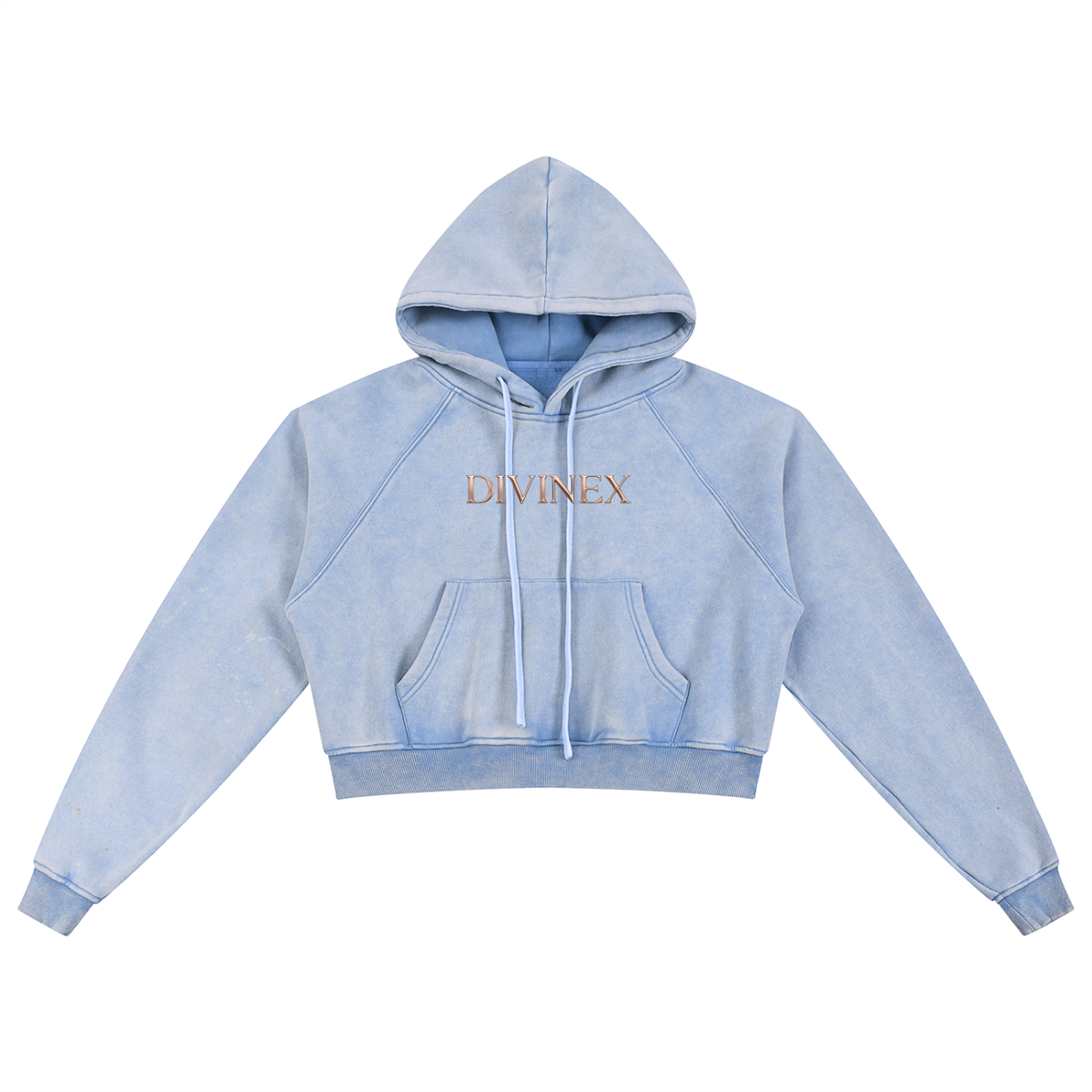 Snowwashed DivineX Cropped Hoodie