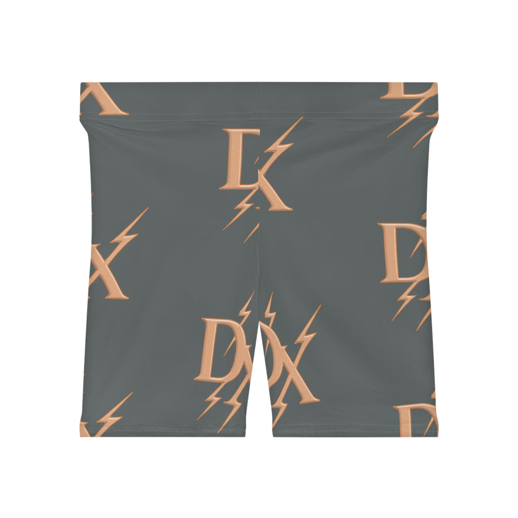 DX Lightning Luxe Biker Shorts - Dark Grey