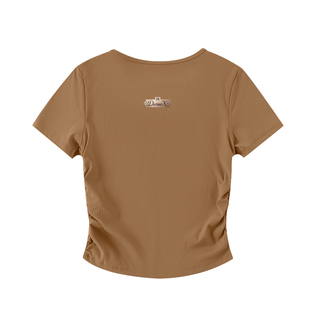 Velour Cinch Crop
