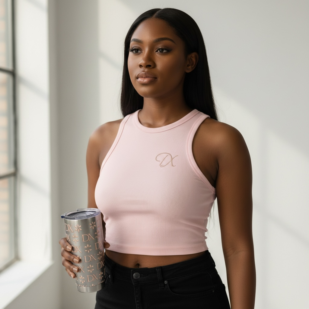 Chic Monogram 'DX' Tank Top