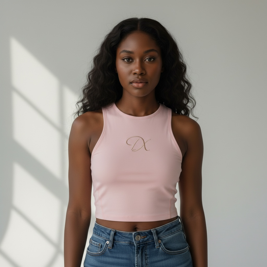 Chic Monogram 'DX' Tank Top