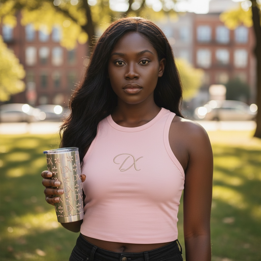 Monogram DX Stainless Travel Cup (Rose Gold DX Pattern) - Vagabond 20oz Tumbler