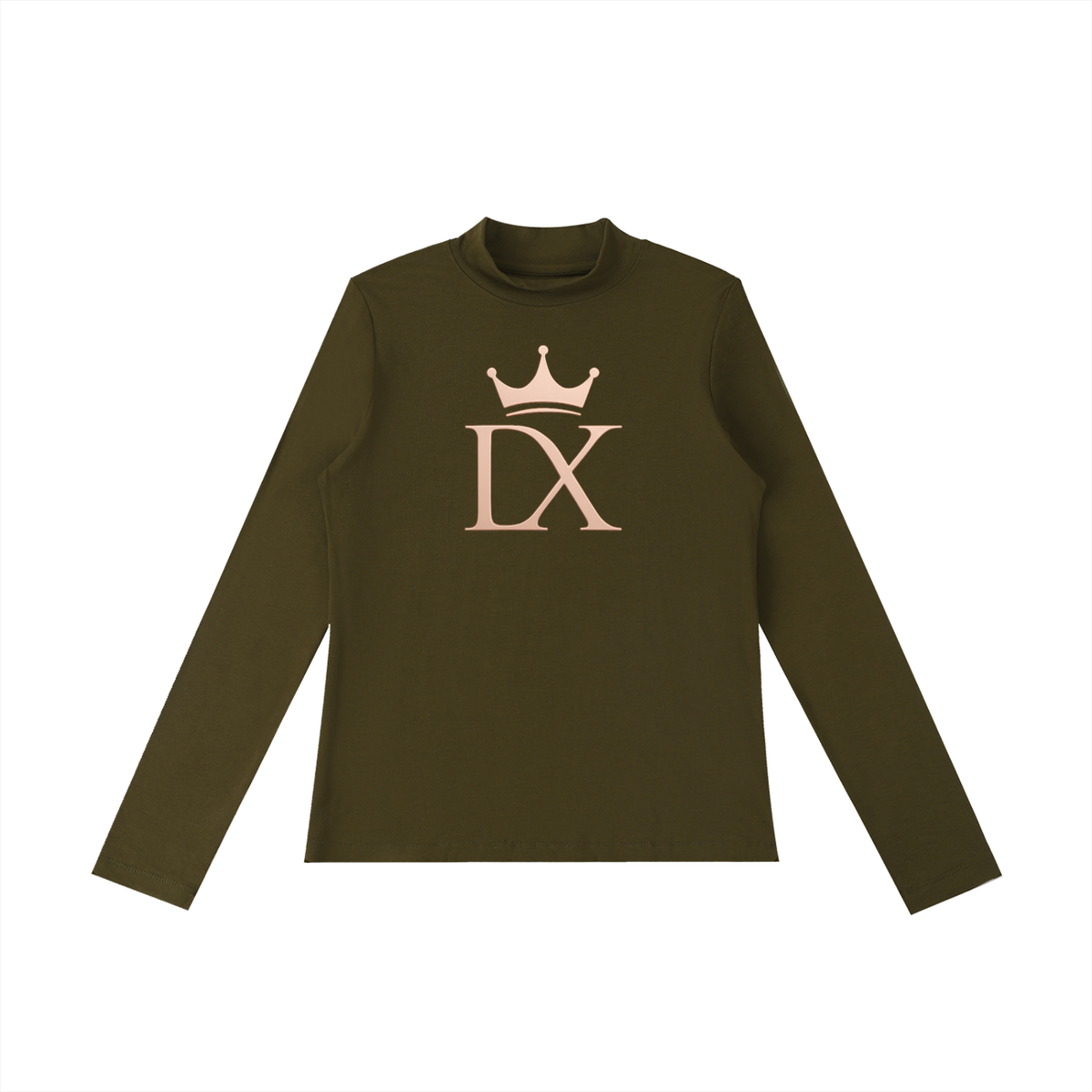 Crowned Essence Mock-Neck Luxe Top