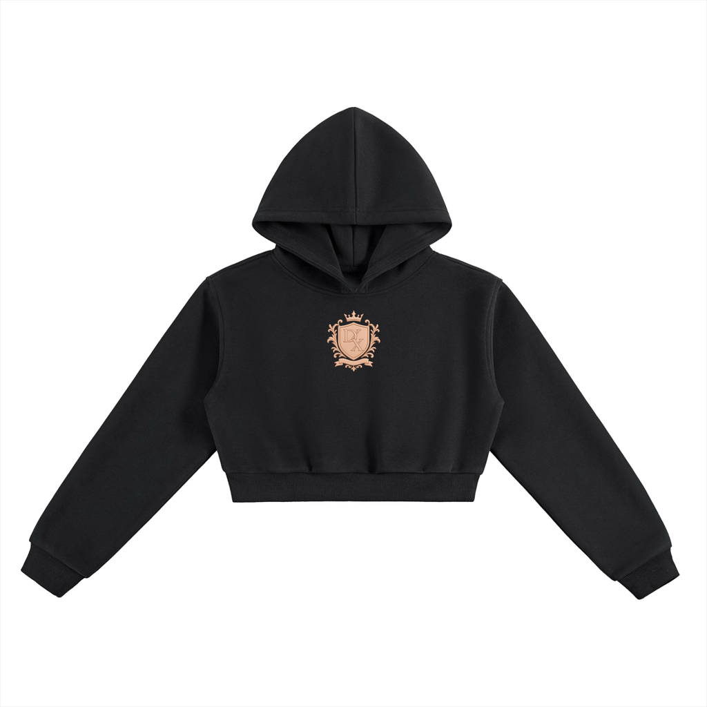 Radiant Crest Cropped Hoodie