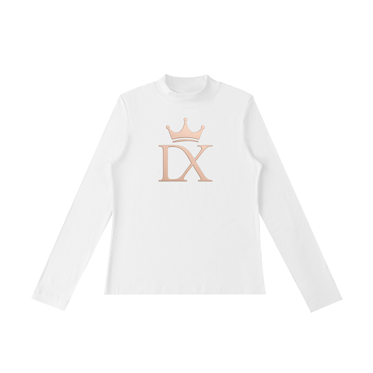 Crowned Essence Mock-Neck Luxe Top