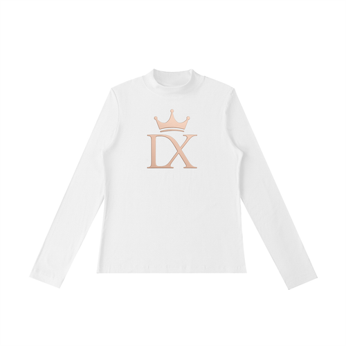 Crowned Essence Mock-Neck Luxe Top