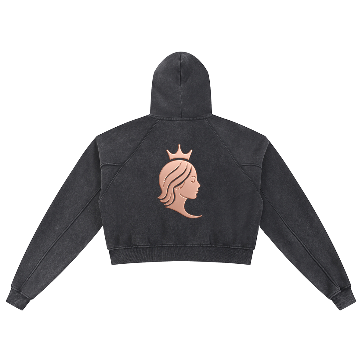 Snowwashed DivineX Cropped Hoodie