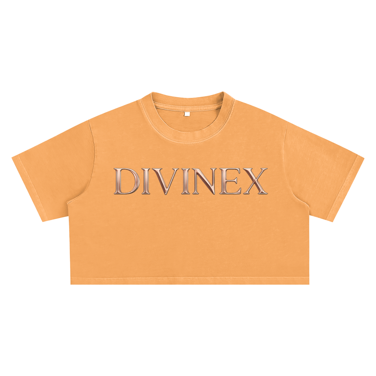 Snowwashed Signature Cropped Tee