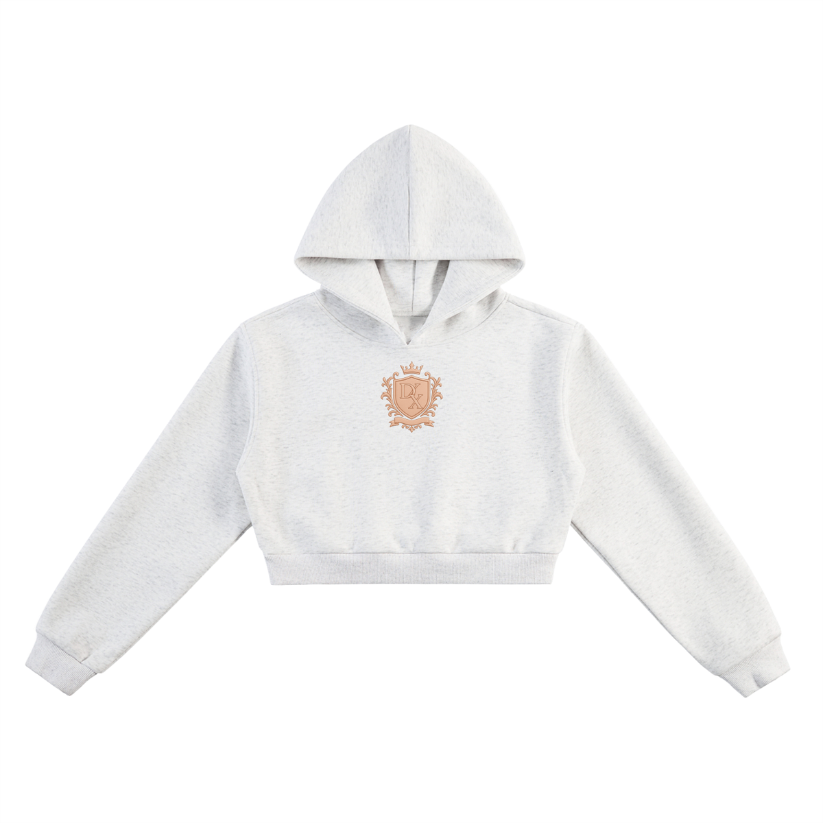 Radiant Crest Cropped Hoodie