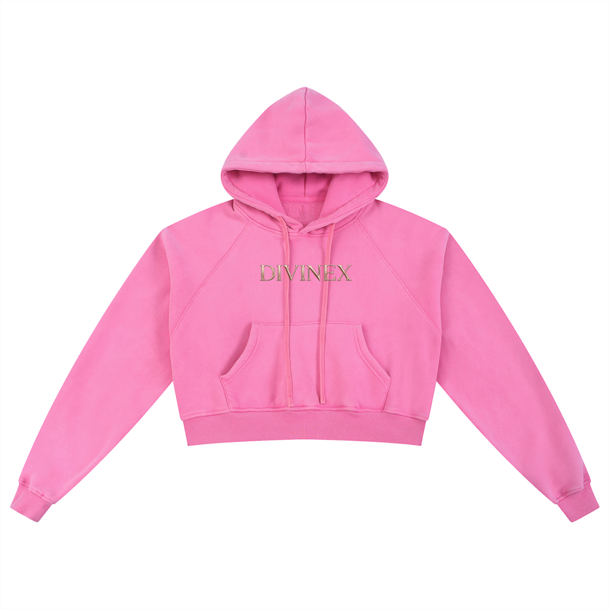 Snowwashed DivineX Cropped Hoodie