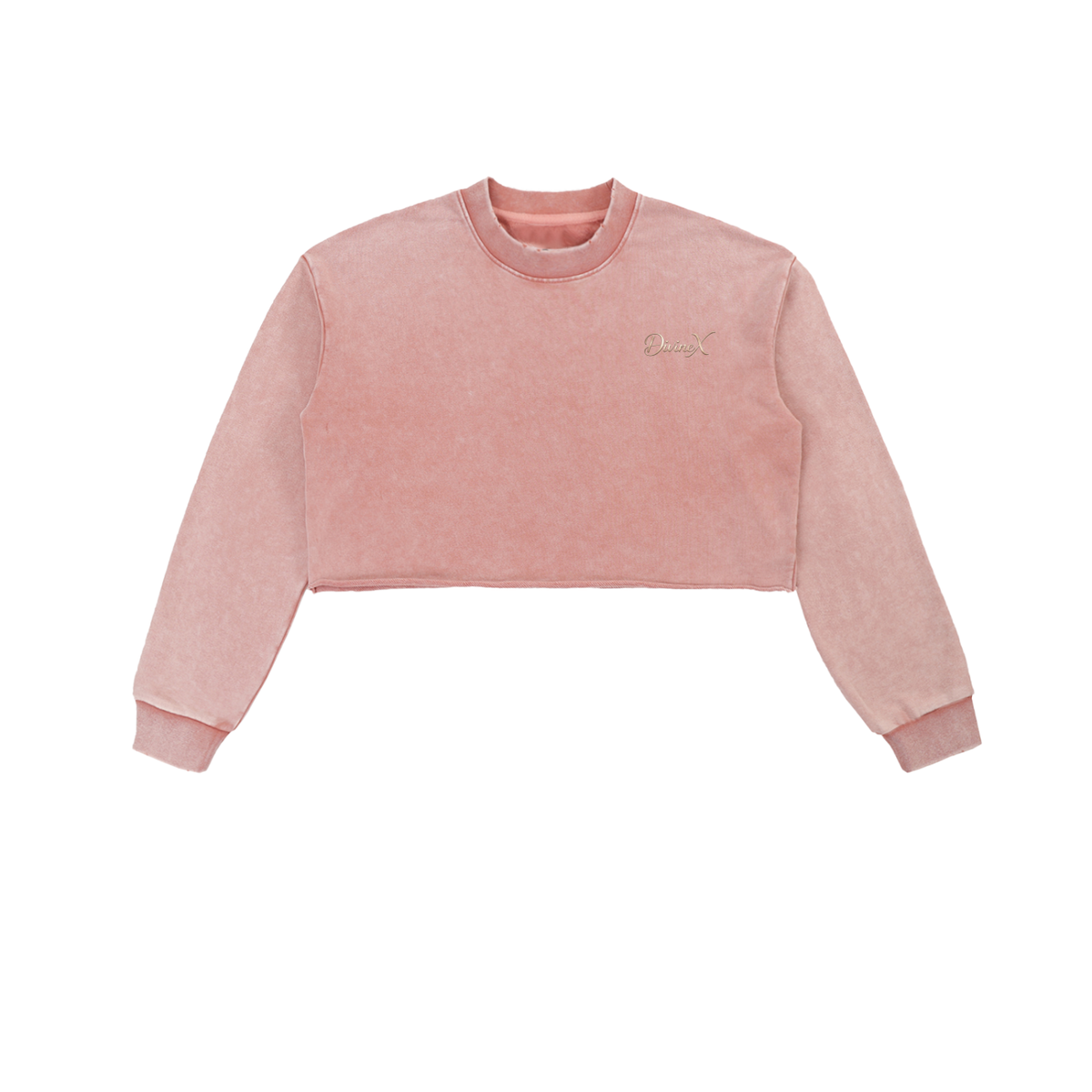 Ashfall Raw-Edge Crop Crew