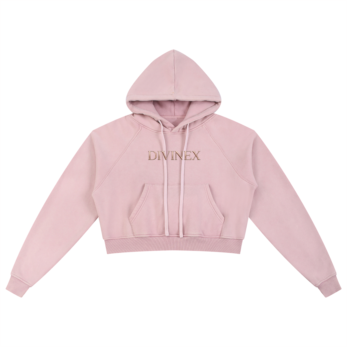 Snowwashed DivineX Cropped Hoodie