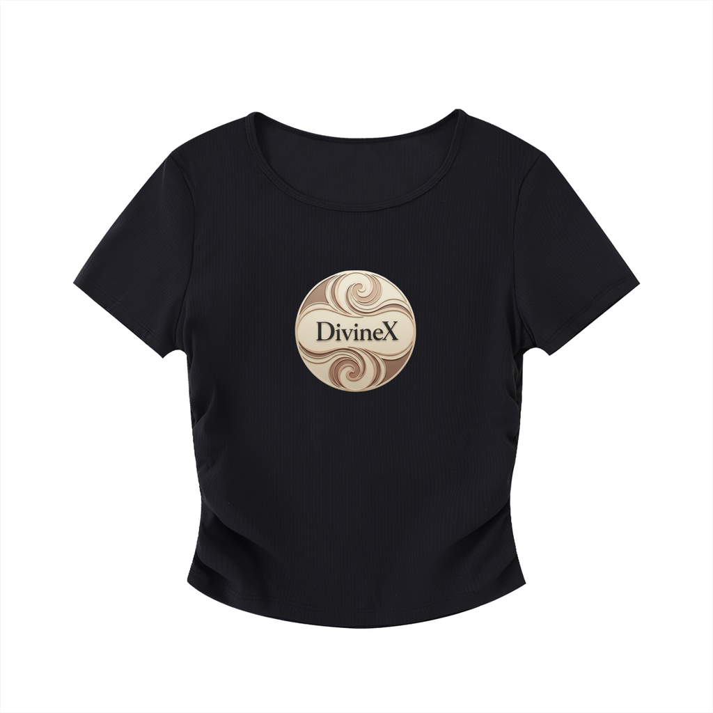 Velour Cinch Crop